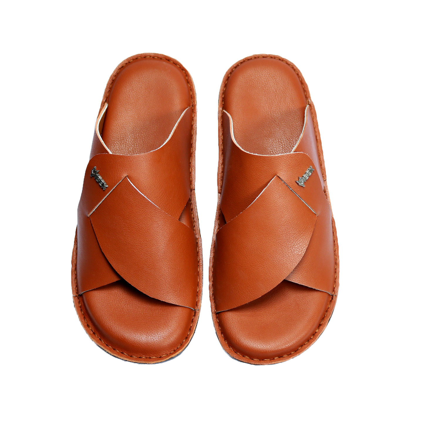 Handmade Slippers Orange ( Soft)