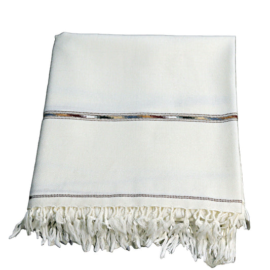 72 Double Off-White Swati Shawl
