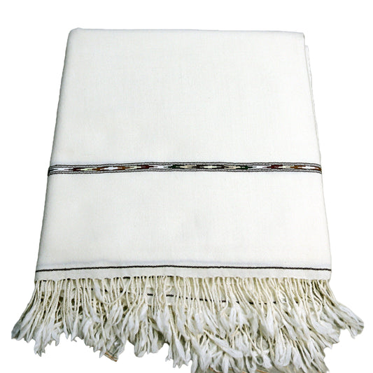 72 Fine , Off-White, Premium Quality, Swati Handmade Shawl