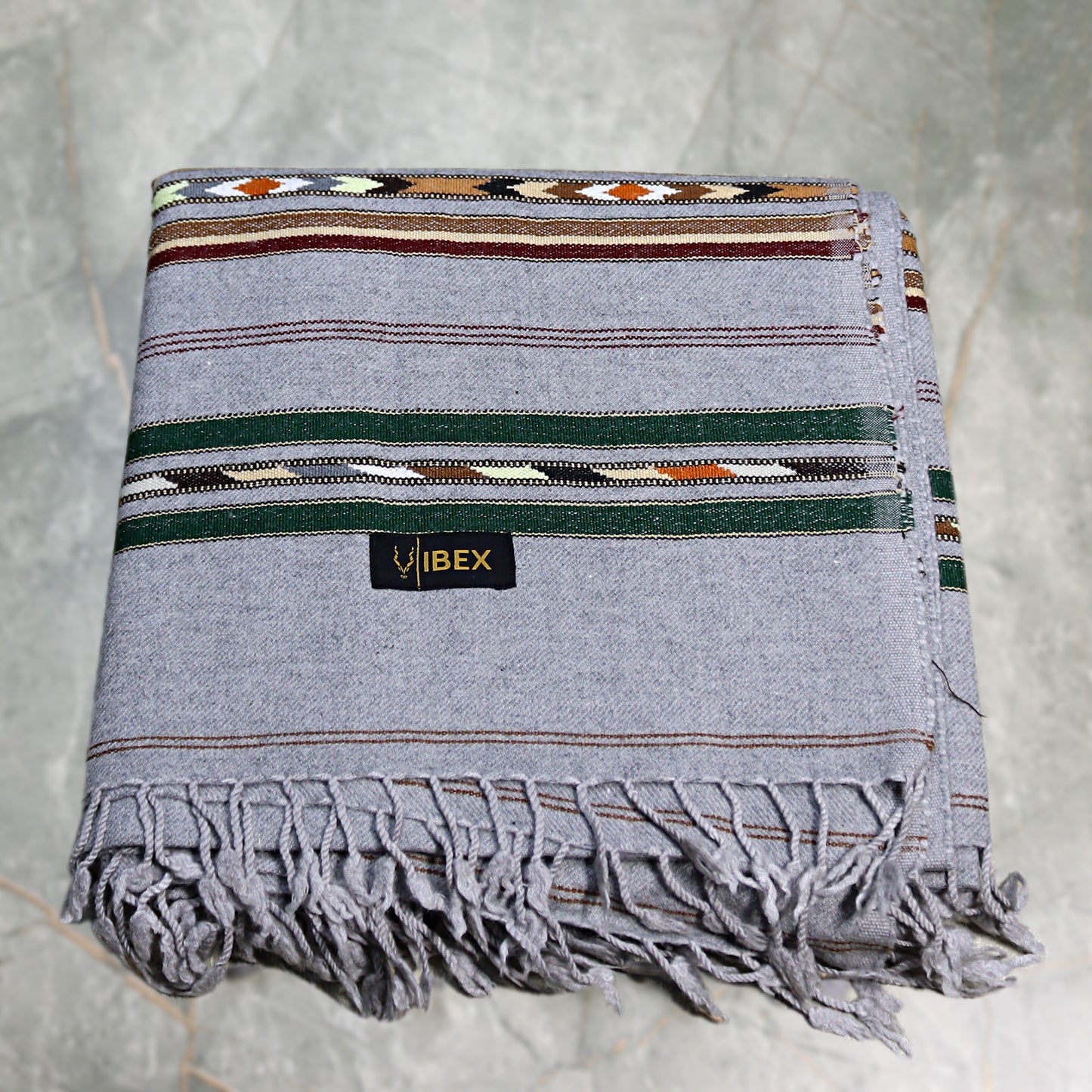 Angora  Swati Handmade Shawl Grey  Color Sada