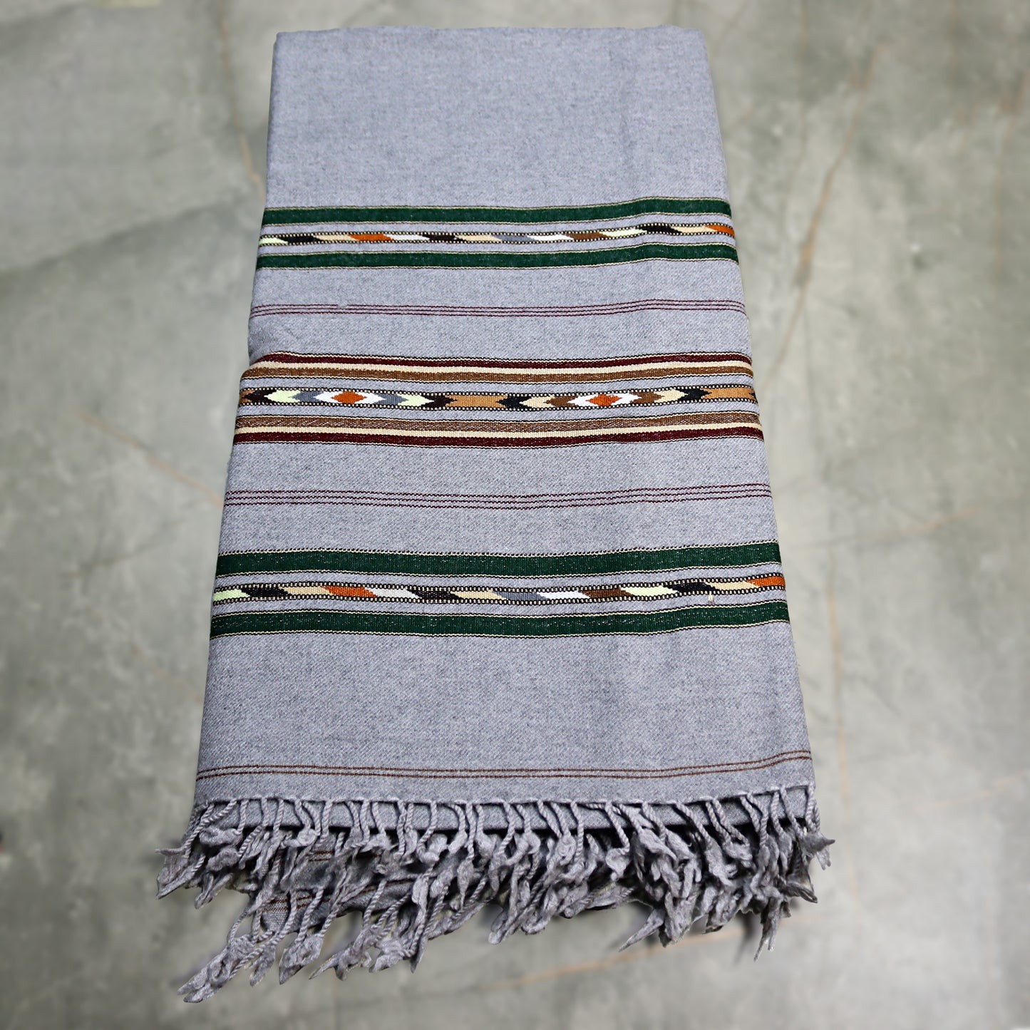 Angora  Swati Handmade Shawl Grey  Color Sada