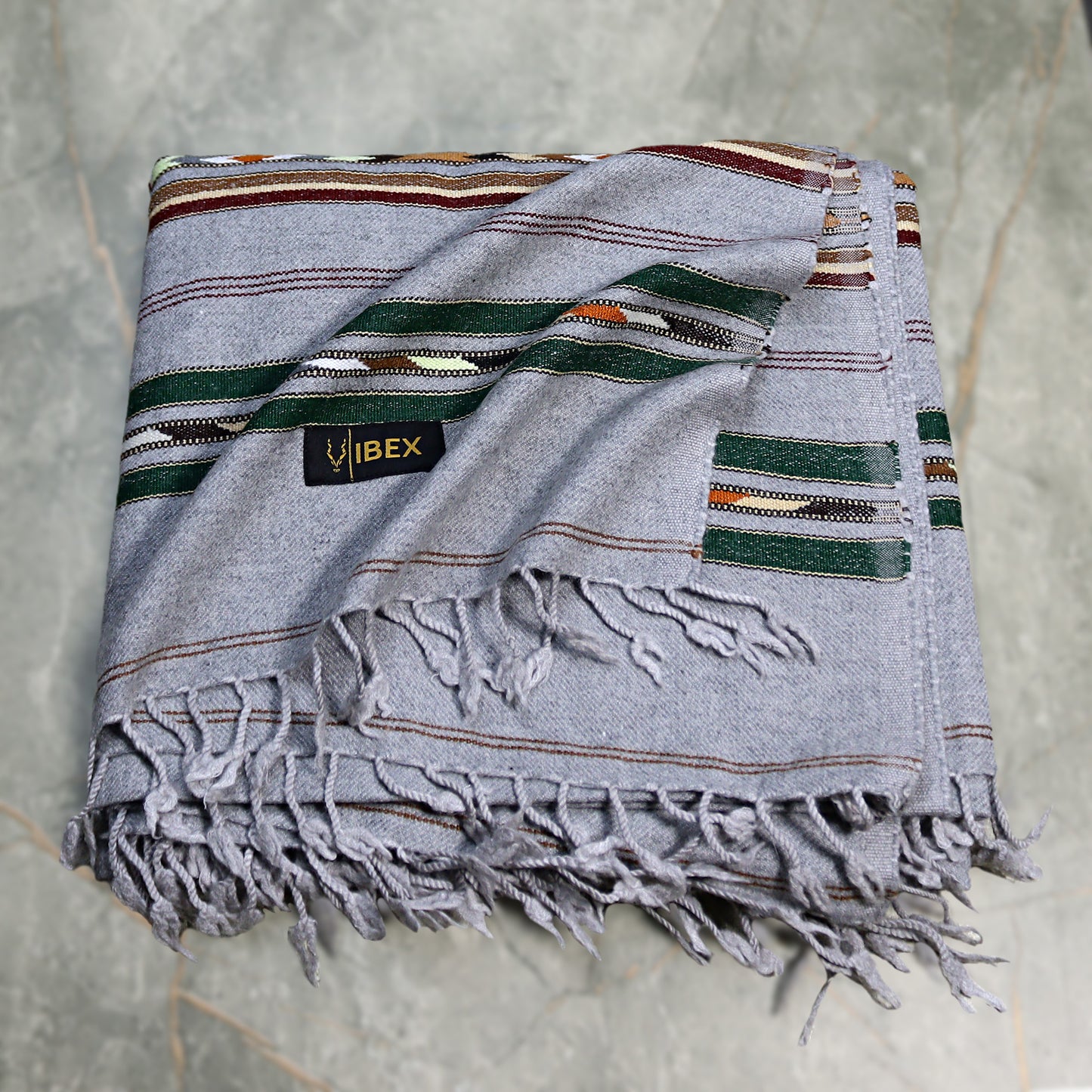 Angora  Swati Handmade Shawl Grey  Color Sada