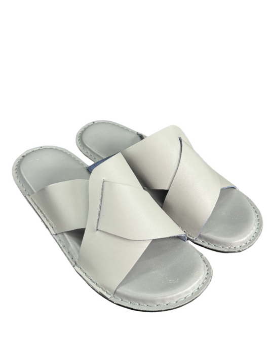 Handmade Slippers  Grey ( Soft)