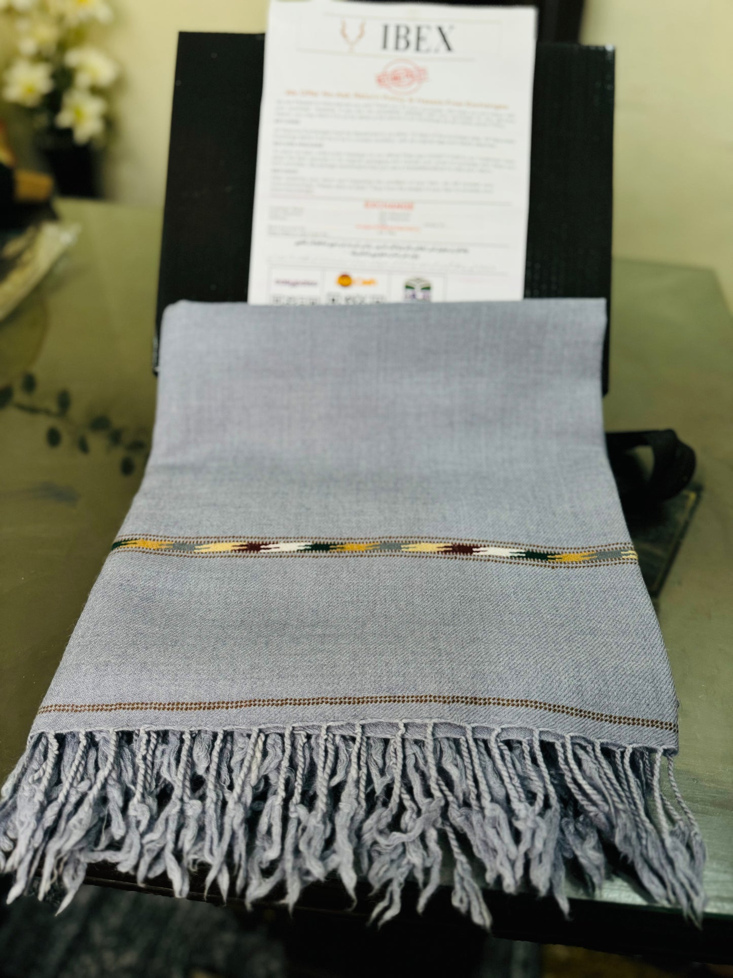 Handmade Sawti Shawls (Grey)