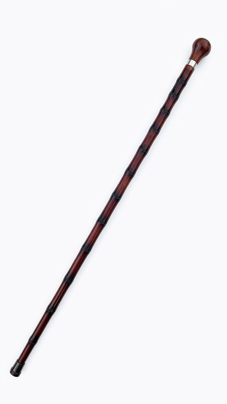 Gol Premium Head Dark Brown Walking Stick