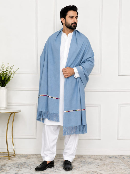 Handmade Sawti Shawls (Grey)