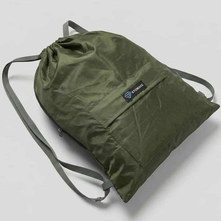 Drawstring Bag – , Waterproof, All-Purpose for Hajj Umrah College/Uni , Gym & Daily Use ( Olive Green)