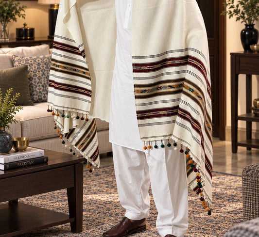 IBEX Swati Gulbahar 3 Gola Handmade Pure Wool Sharhi