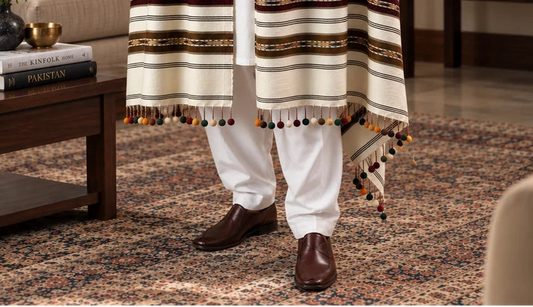 IBEX Swati Gulbahar 5 Gola Handmade Pure Wool Sharhi
