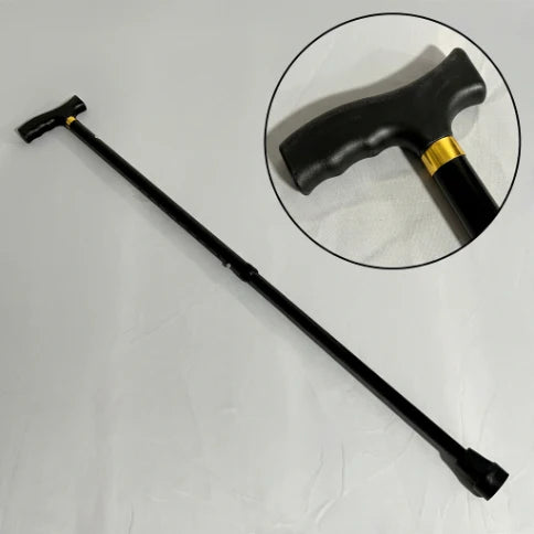 Premium Adjustable Aluminium Walking Stick – Black Color