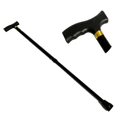 Premium Adjustable Aluminium Walking Stick – Black Color