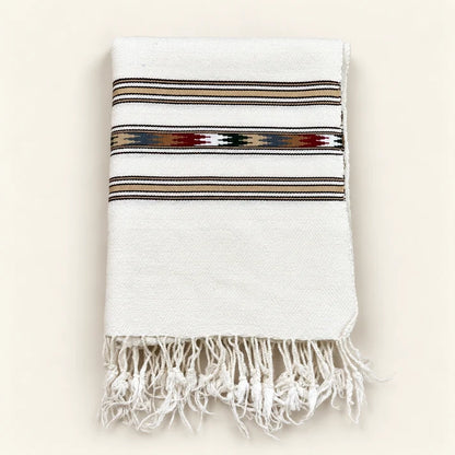 Angoora Wool Handmade Soft Mufflers- Off-white