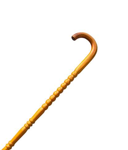 Smoothie Premium Wooden Walking Cane – Classic Brown Round Handle Design