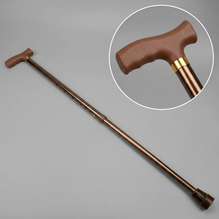 Premium Adjustable Aluminium Walking Stick – Bronze Color