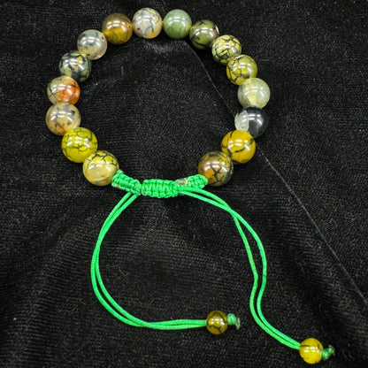 Shajri Aqeeq Stone Bracelet, Unisex – Free Size Fit for All( 16 Beads ,10mm Size)