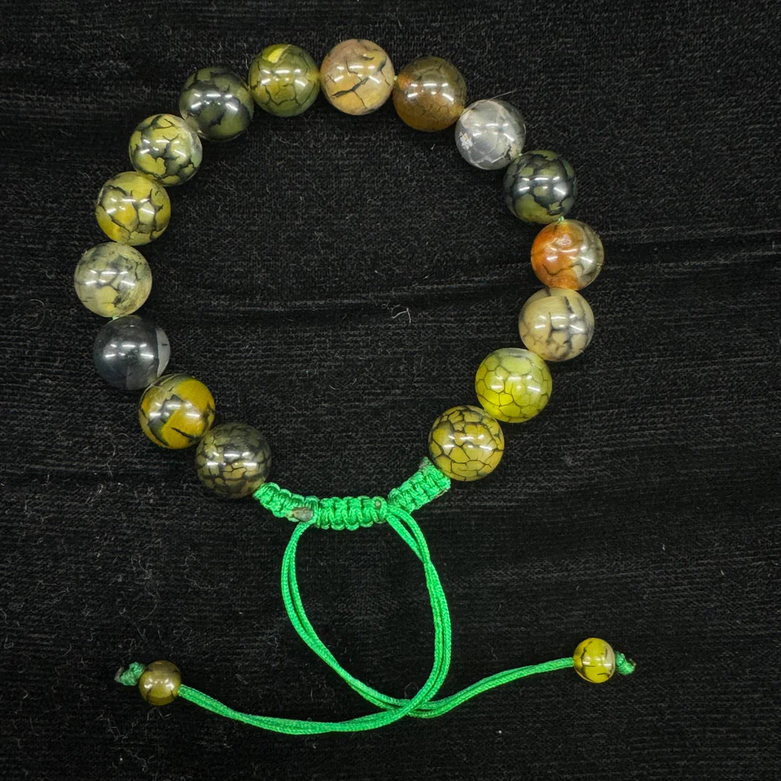 Shajri Aqeeq Stone Bracelet, Unisex – Free Size Fit for All( 16 Beads ,10mm Size)
