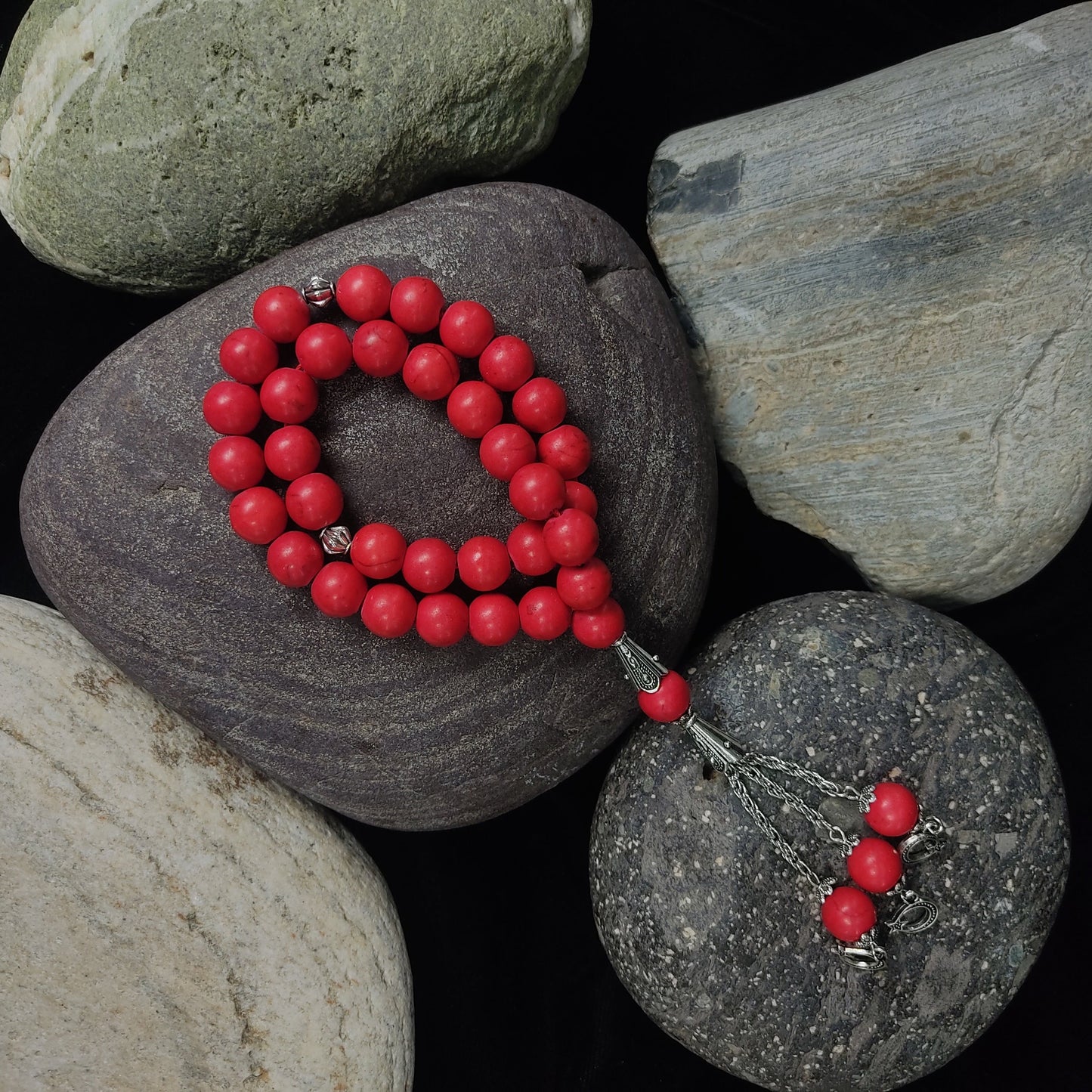Red Feroza  Tasbih Collection