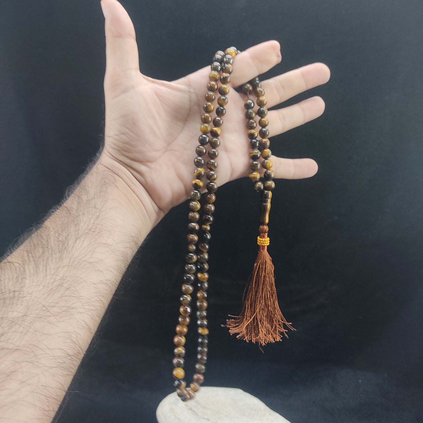 Tiger Eye Aqeeq Tasbih 8mm/100 Beads