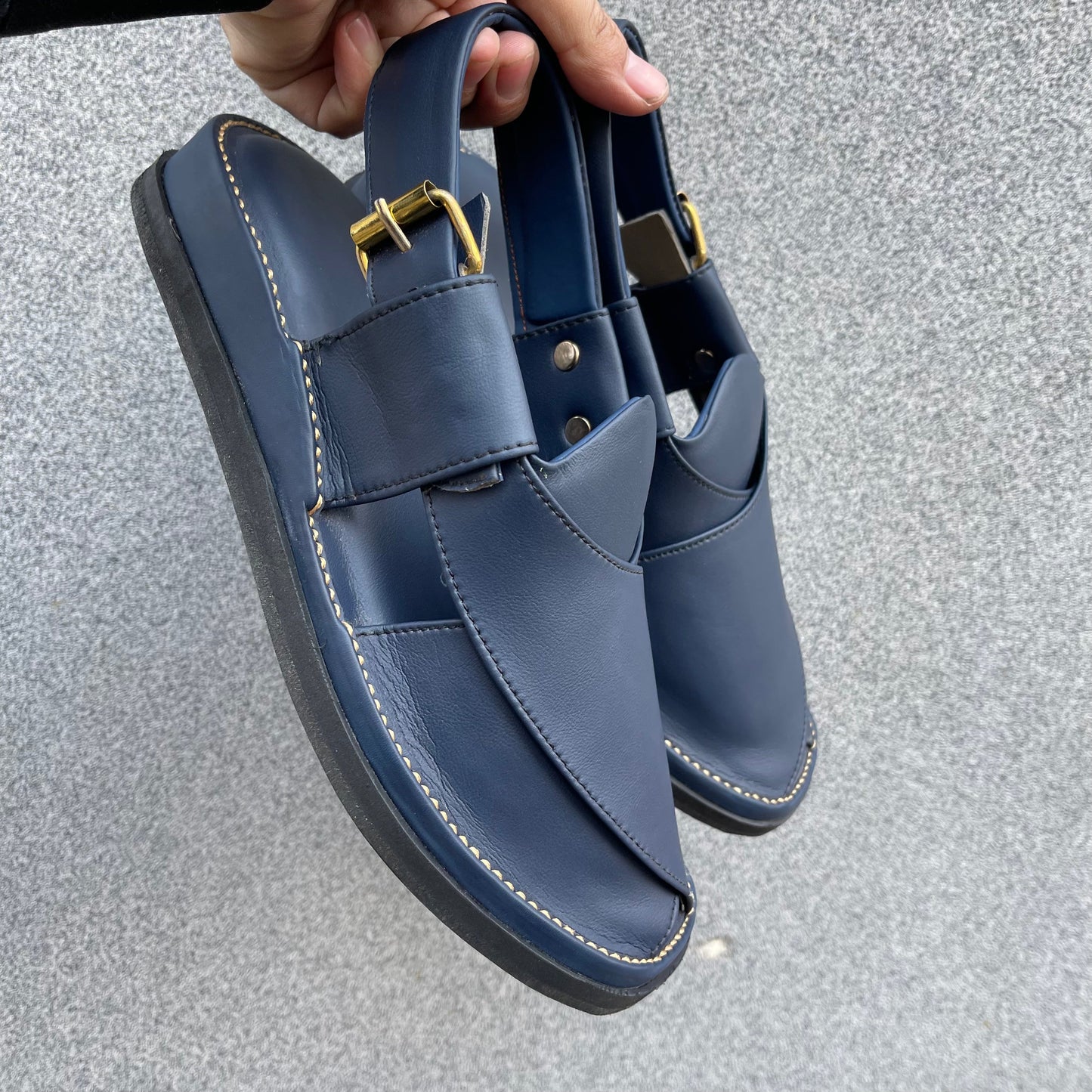 Pehshawri - Naram Qadam-Pro-Navy Blue.