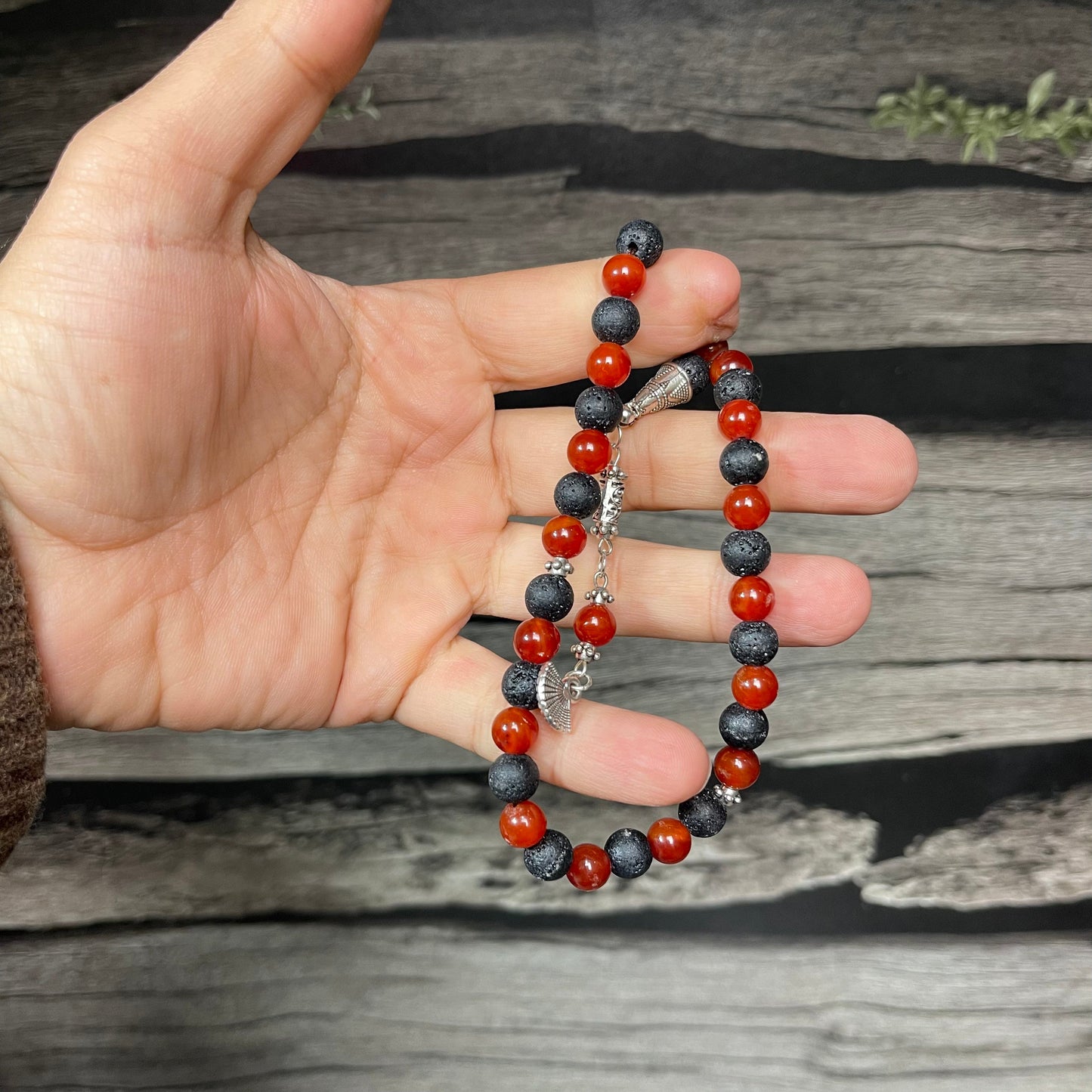 Red & Lava  Aqeeq Stone Tasbih Collection