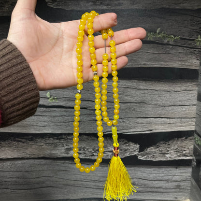 Zard Aqeeq  Stone Tasbih 10mm/33 Beads