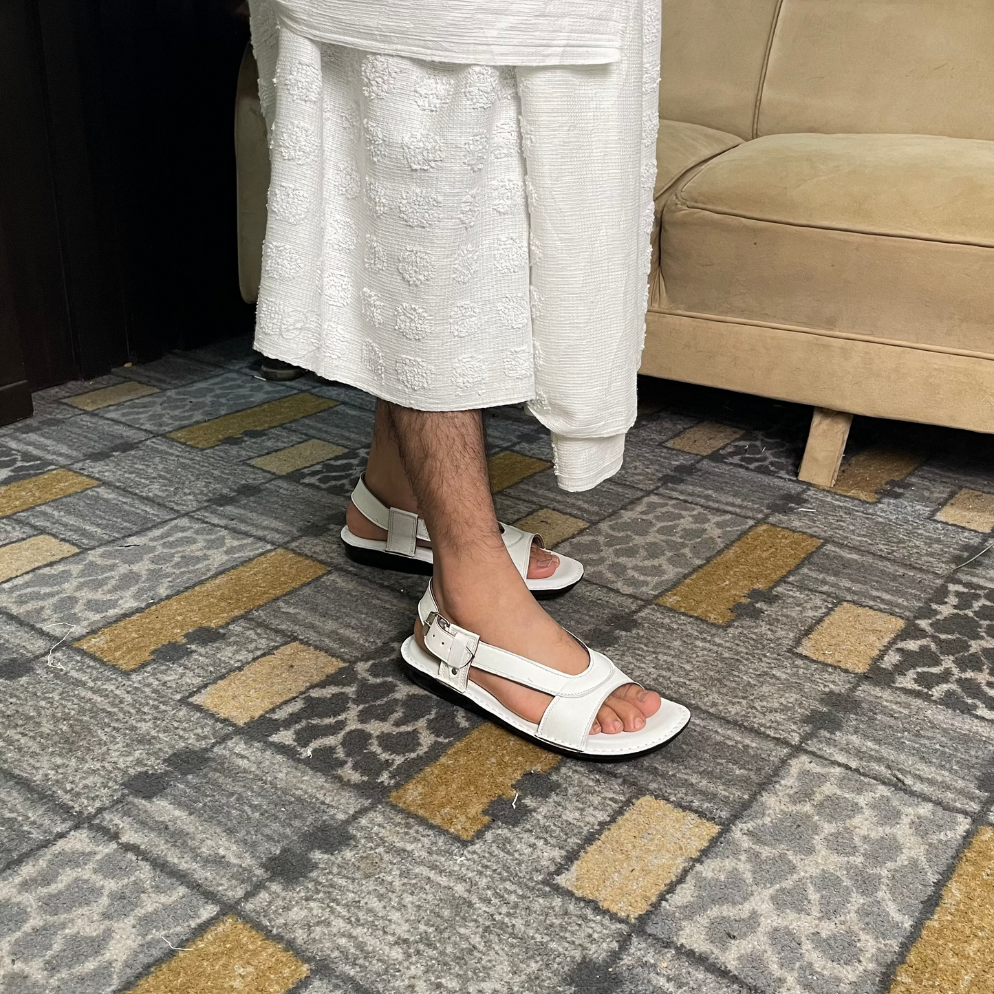 Handmade Leather Slippers for Hajj & Umrah