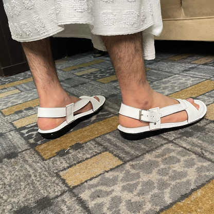 3 in 1, Hajj & Umrah Essentials –( Premium Ihram + Comfort Slipper + Ihram Belt)