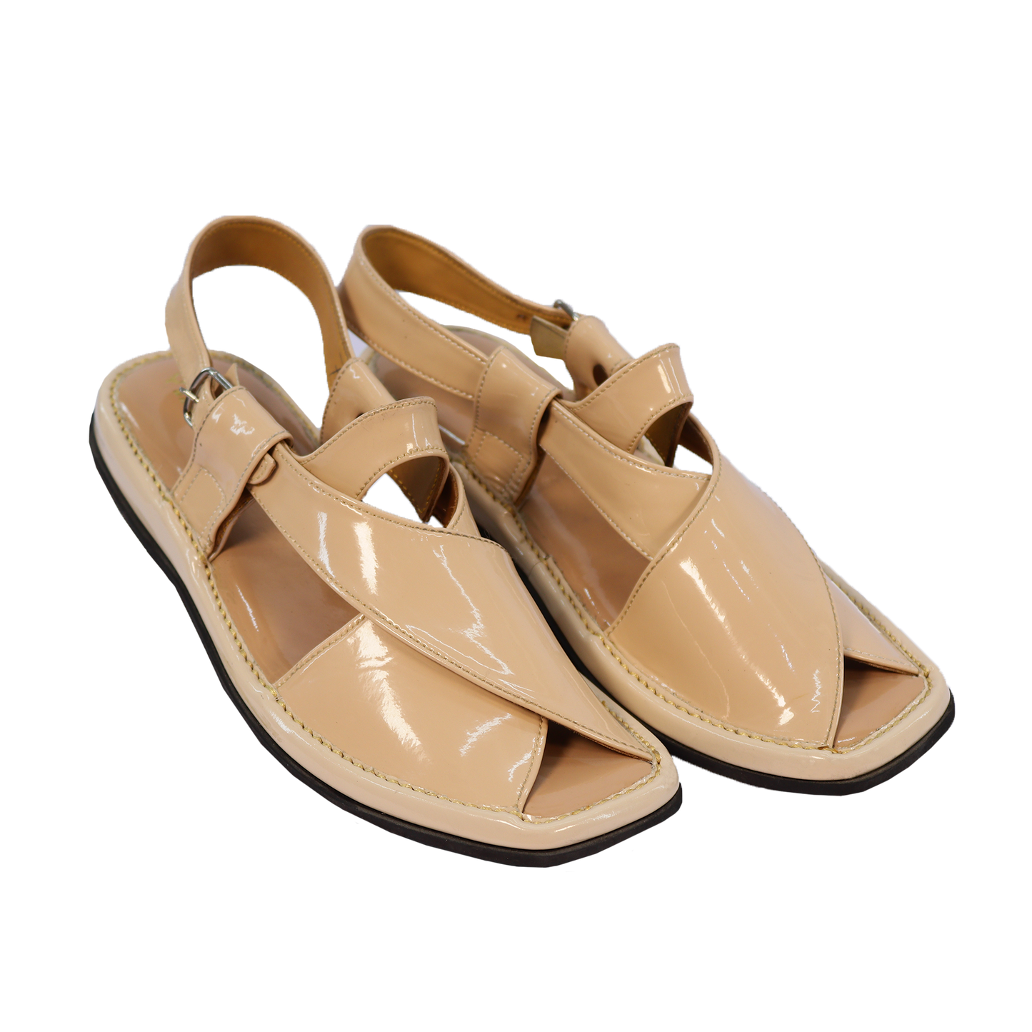 Ladies Peshawari Chappal Peach.