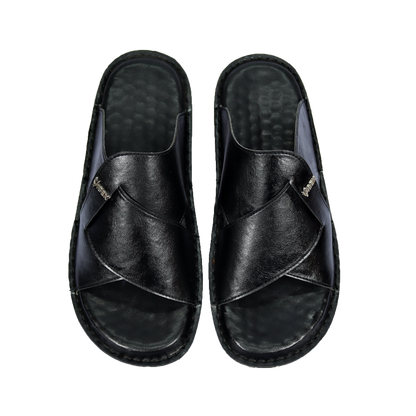 Handmade Slippers  Black ( Soft)