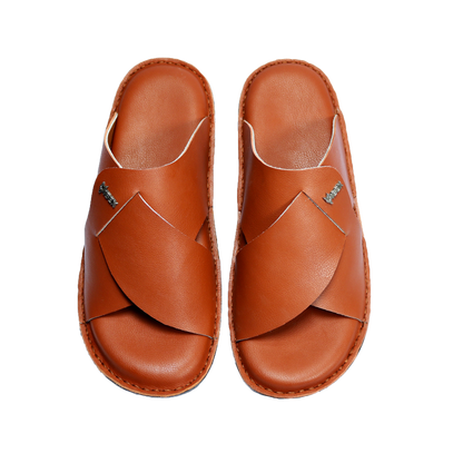 Handmade Slippers Orange ( Soft)