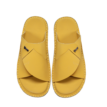 Handmade Slippers Yellow ( Soft)
