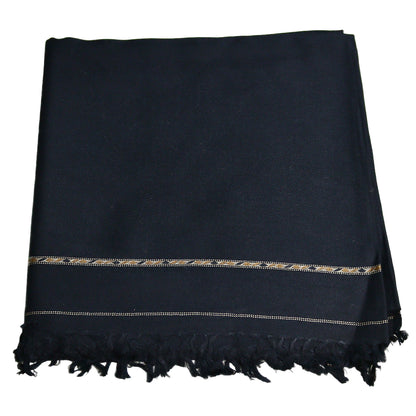 96 Pashmina Swati Shawl  Black Color
