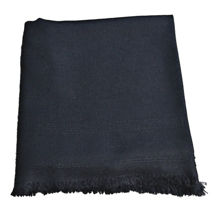 Swati Shawl Plain Black