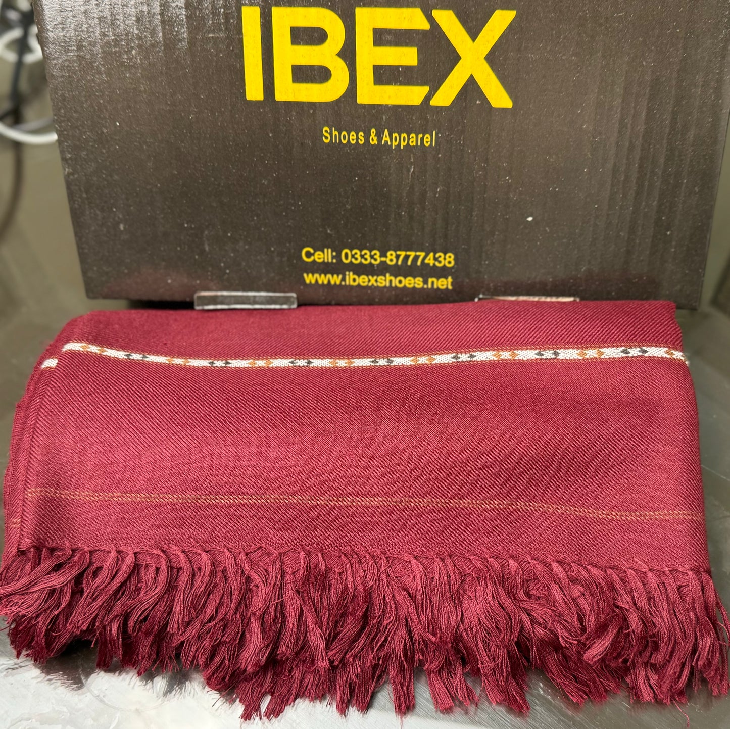 Handmade Pashmina Shawls (Maroon)