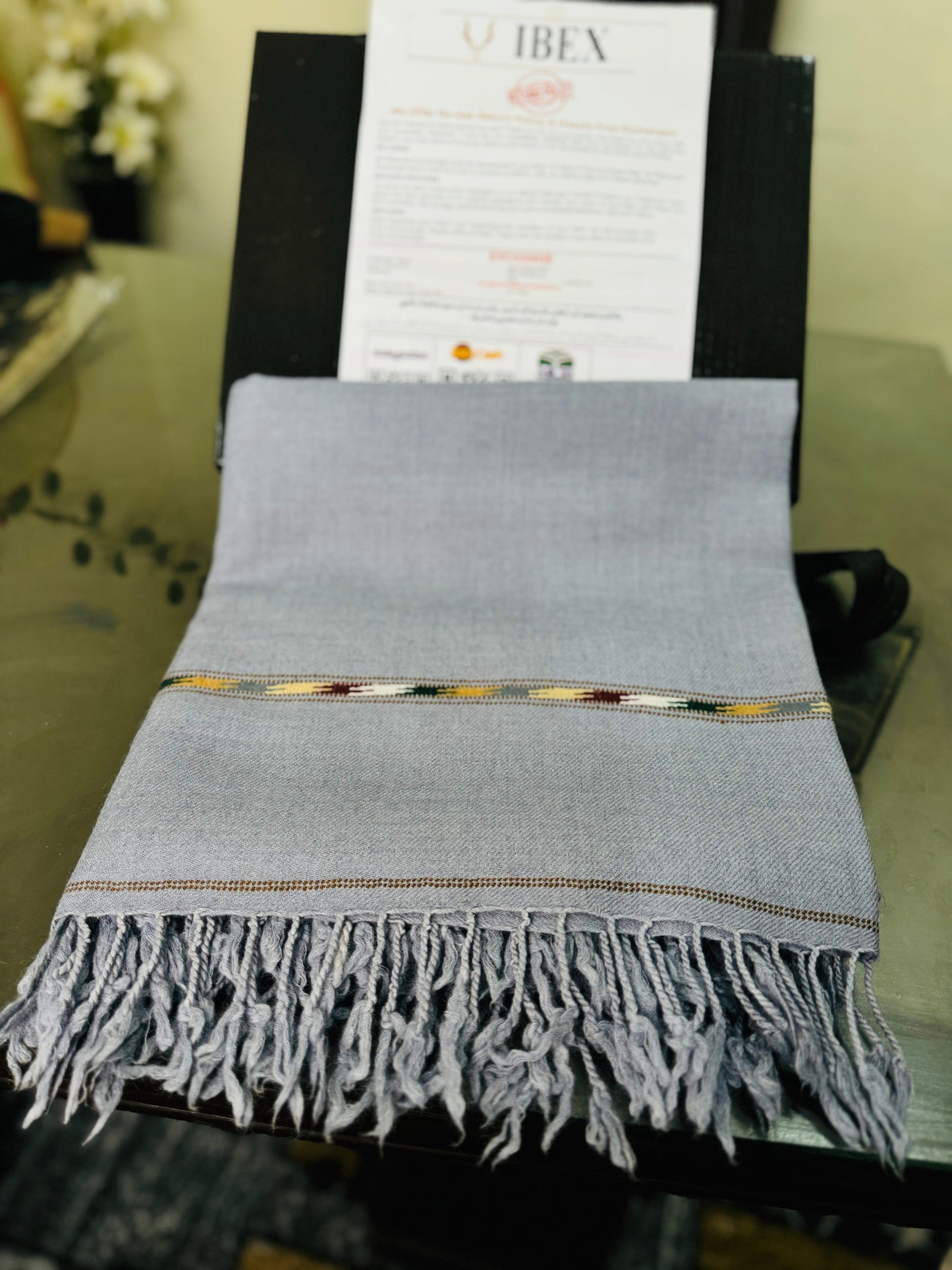 Handmade Sawti Shawls (Grey)