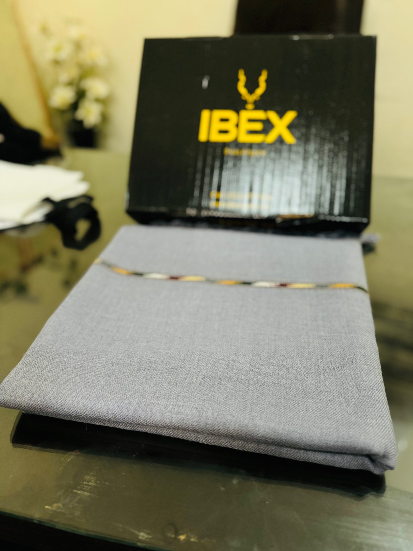 Handmade Sawti Shawls (Grey)