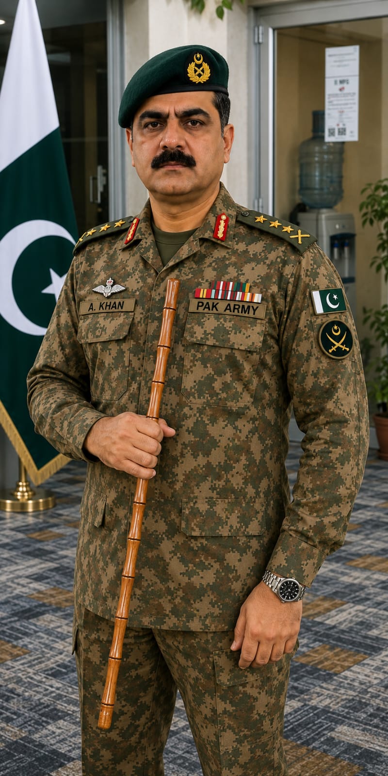 Holding Stick for Defence forces officers
