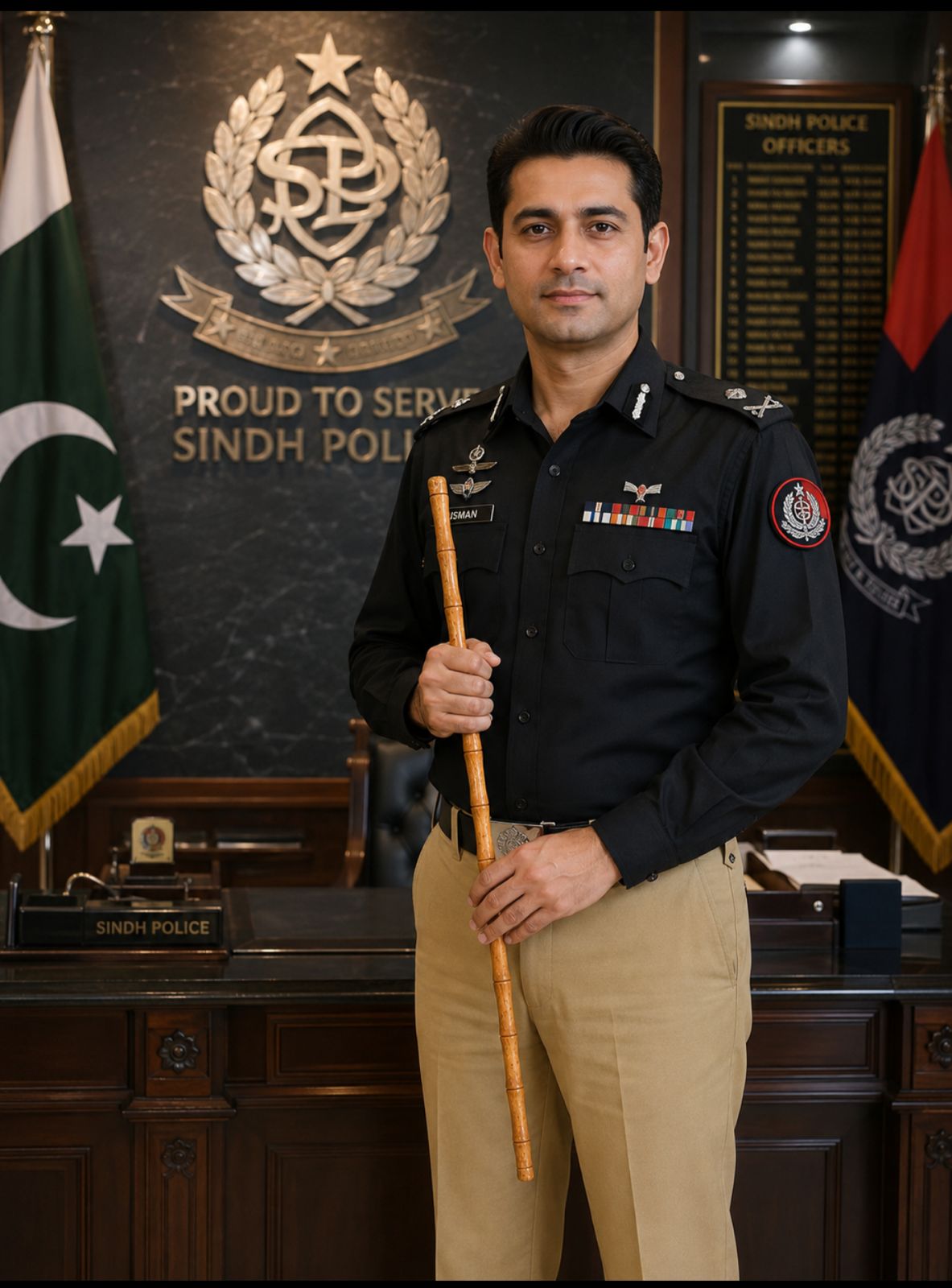 Holding Stick for Defence forces officers