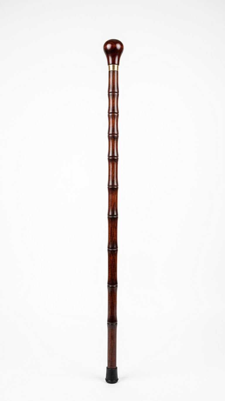 Gol Premium Head Dark Brown Walking Stick