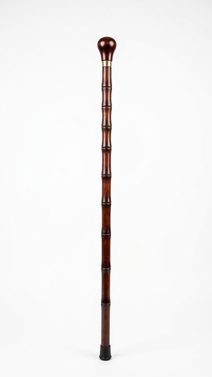 Gol Premium Head Dark Brown Walking Stick