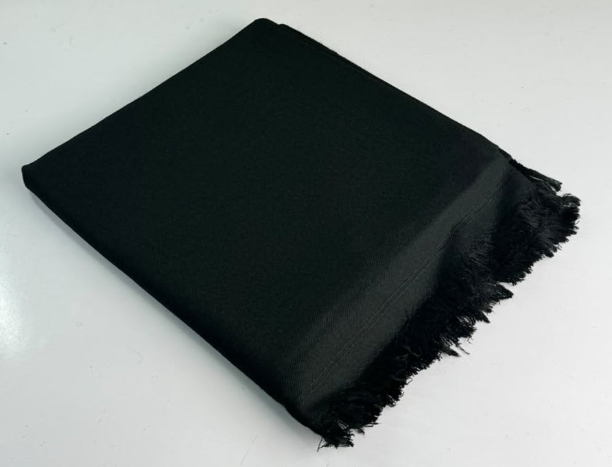 Swati Shawl Plain Black