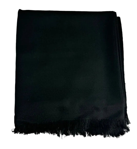 Swati Shawl Plain Black