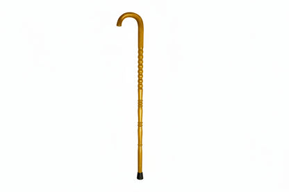 Smoothie Premium Wooden Walking Cane – Classic Brown Round Handle Design