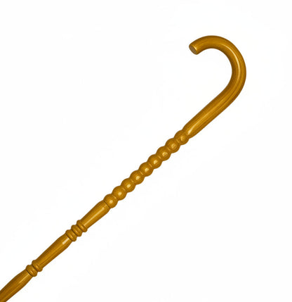 Smoothie Premium Wooden Walking Cane – Classic Brown Round Handle Design