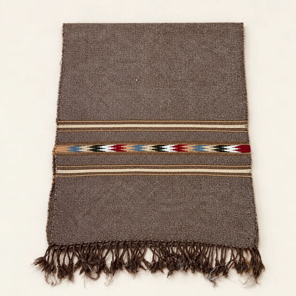 Handmade Soft , Wool Mufflers- Brown