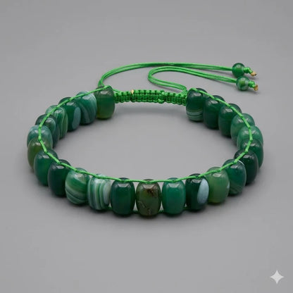 Turkish Round Green Aqeeq Stone Tasbeeh 21 Beads
