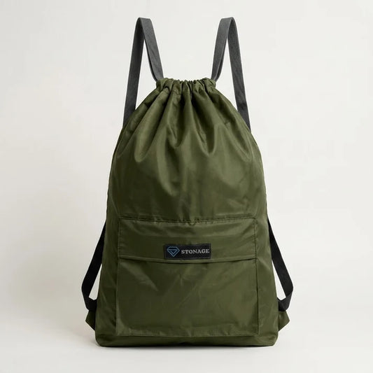 Drawstring Bag – , Waterproof, All-Purpose for Hajj Umrah College/Uni , Gym & Daily Use ( Olive Green)