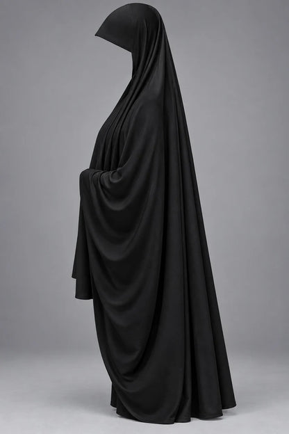 Ihram Un Nisha- Modest & Comfortable Hajj / Umrah Attire-Black Color-Free Size