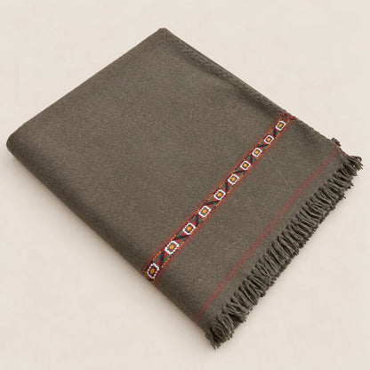Herati - Handmade Wool Shawl, Brown