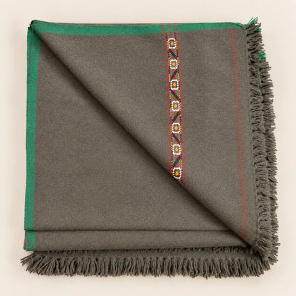 Herati - Handmade Wool Shawl, Brown